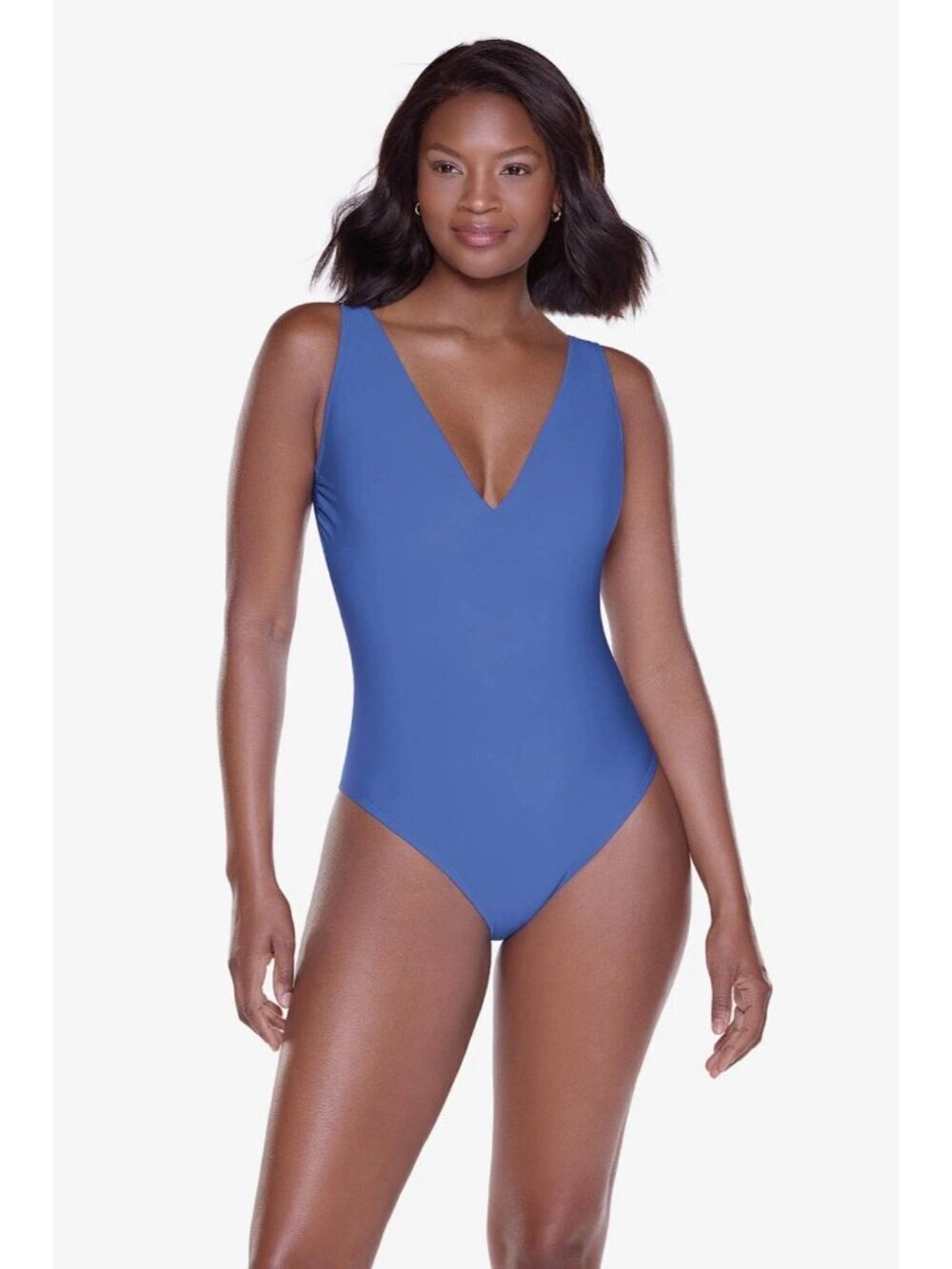NWT Miraclesuit Bathing Suit Swim Chi One Piece Macaw Blue Size 16 New